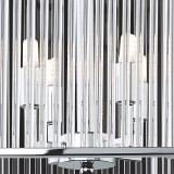 Firstlight Rialto Art Deco Style Pendant Light in Chrome and Clear 2