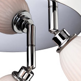 Firstlight Metro Modern Style 3-Light Flush Ceiling Light in Chrome and Porcelain 2