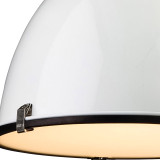 Firstlight Manhattan Retro Style Pendant Light in White and Frosted 2