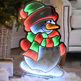 Festive 60cm Snowman Infinity Light 2 Festive 60cm Snowman Infinity Light 2