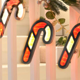 Festive 175cm Garland With 6 Candy Cane Infinity Lights 2 Festive 175cm Garland With 6 Candy Cane Infinity Lights 2