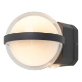Zink Anmo 6W LED Globe Up and Down Outdoor Wall Light CCT in Anthracite 2