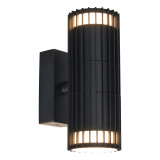 Zink Muto Outdoor Up and Down Wall Light in Black 2