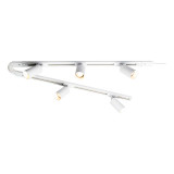 Inlight Cayo 5 Head 2 x 0.8m Track Light Kit in White 2