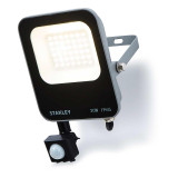 Stanley 30W LED Floodlight with PIR in Black & Anthracite 2