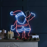 Festive 61cm LED Neon Flex Waving Effect Santa 2