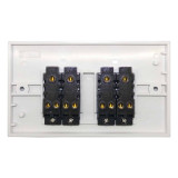 Opus Light Switch White 4-Gang 2-Way 2