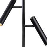 Firstlight LED Aspen 2-Light Floor Lamp Dimmable Warm White 2700K in Black 2