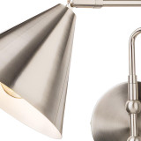 Firstlight Plug-In Swing-Arm Wall Wall Spotlight with On/Off Switch in Brushed Steel 2