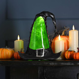 Festive 24cm Battery Operated Witch's Hat LED Water Spinner 2