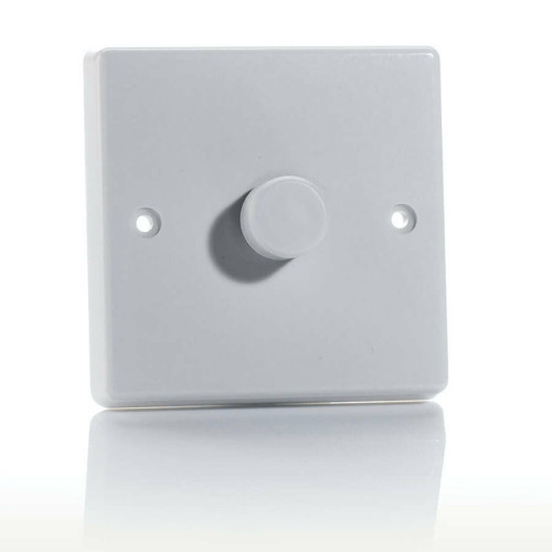 Varilight LED V-Pro Dimmer Switch 400W 1 Gang White Image 1 Varilight LED V-Pro Dimmer Switch 400W 1 Gang White Image 1