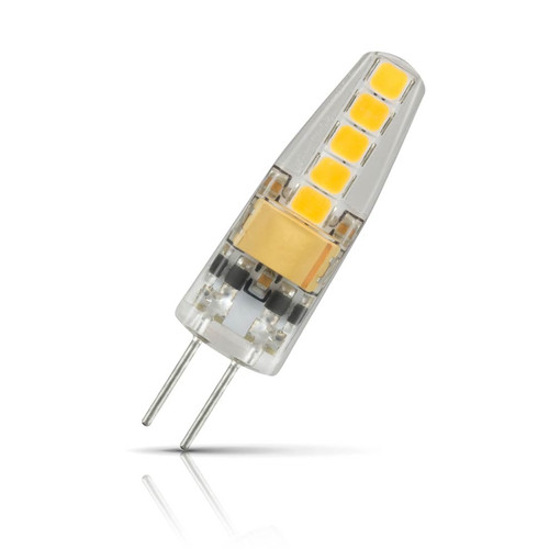 Crompton Lamps LED G4 Capsule 2W 12V Warm White Clear (10W Eqv) Image 1 Crompton Lamps LED G4 Capsule 2W 12V Warm White Clear (10W Eqv) Image 1