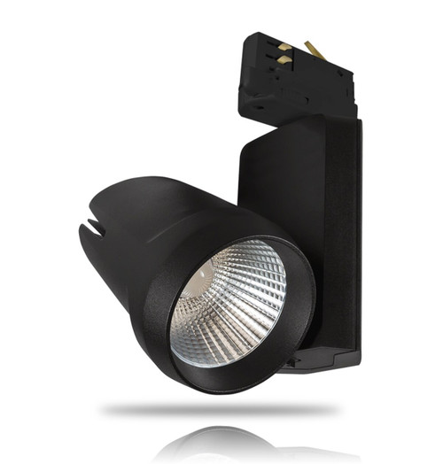 Phoebe LED Dimmable LED Track Light 25W Alecto Cool White 24° Black Image 1 Phoebe LED Dimmable LED Track Light 25W Alecto Cool White 24° Black Image 1