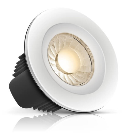 Phoebe Dim LED Downlight 10W Spectrum Orion Tuneable White 40° White, Chrome and Brushed Nickel IP65 Image 1 Phoebe Dim LED Downlight 10W Spectrum Orion Tuneable White 40° White, Chrome and Brushed Nickel IP65 Image 1