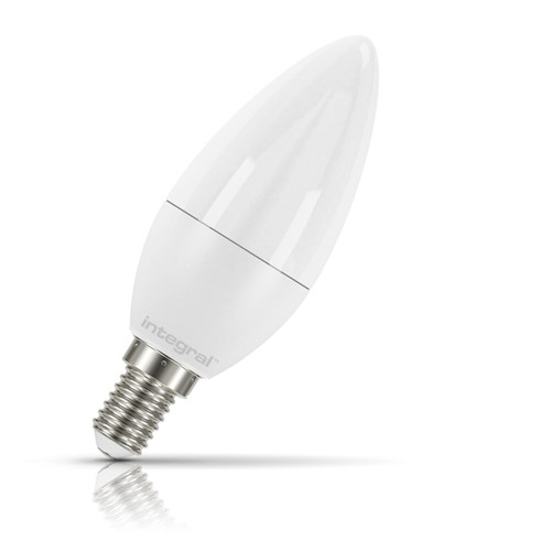 Integral LED Candle 7.5W E14 Warm White Opal Image 1 Integral LED Candle 7.5W E14 Warm White Opal Image 1