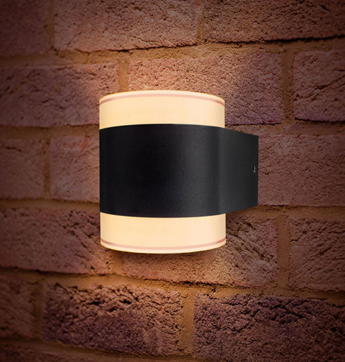 Integral LED Wall Light 8.4W LumiDisc Warm White Dark Grey Image 1 Integral LED Wall Light 8.4W LumiDisc Warm White Dark Grey Image 1