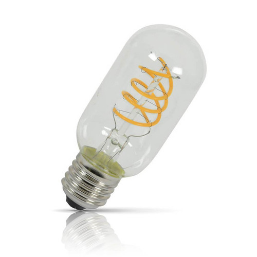 Lyyt Dimmable LED Spiral Filament T45 5W E27 Extra Warm White Amber Tinted Image 1 Lyyt Dimmable LED Spiral Filament T45 5W E27 Extra Warm White Amber Tinted Image 1