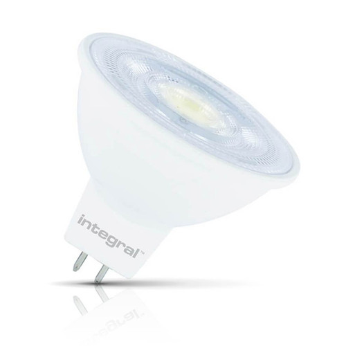 Integral LED Dimmable LED MR16 Spotlight 4.6W GU5.3 12V Cool White 36° Clear Image 1 Integral LED Dimmable LED MR16 Spotlight 4.6W GU5.3 12V Cool White 36° Clear Image 1