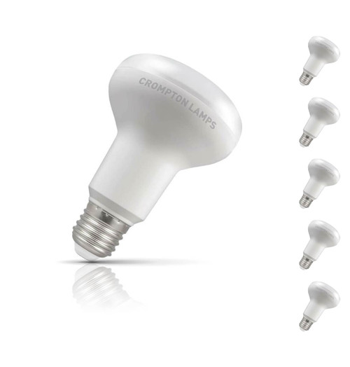 Crompton R80 Reflector LED Light Bulb E27 10W (100W Eqv) Warm White 5-Pack 1
