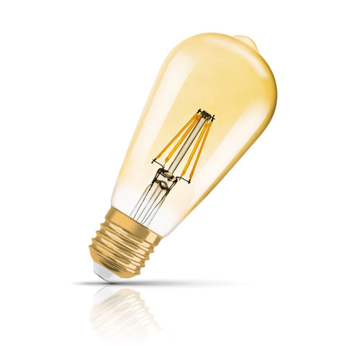 Osram ST64 LED Light Bulb Dimmable E27 6.5W (55W Eqv) Extra Warm White Osram ST64 LED Light Bulb Dimmable E27 6.5W (55W Eqv) Extra Warm White