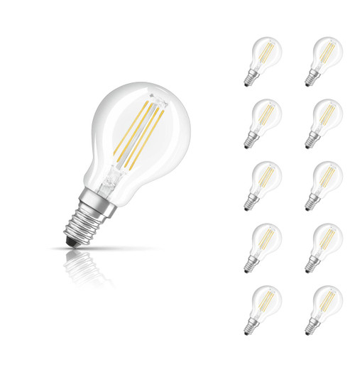 Osram Golfball LED Light Bulb E14 4.8W (40W Eqv) Warm White 10-Pack
Image 1 Osram Golfball LED Light Bulb E14 4.8W (40W Eqv) Warm White 10-Pack
Image 1