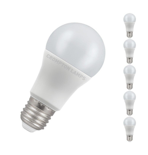 Crompton GLS LED Light Bulb E27 11W (75W Eqv) Warm White 5-Pack Opal 1