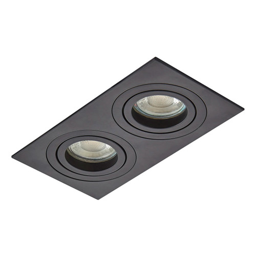 Inlight Pasto Double Ceiling Downlight Black 1