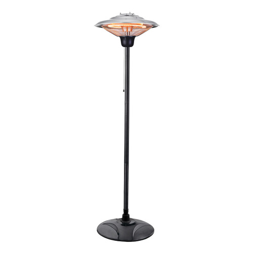 Zinc Radiant Coral 1500W Floor Standing Patio Heater Image 1