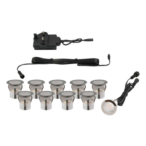 Zink AUBIN Stainless Steel 10 x LED Deck Light Kit Daylight 1