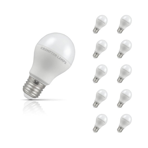 Crompton GLS LED Light Bulb Dimmable E27 8.5W (60W Eqv) Cool White 10-Pack 1