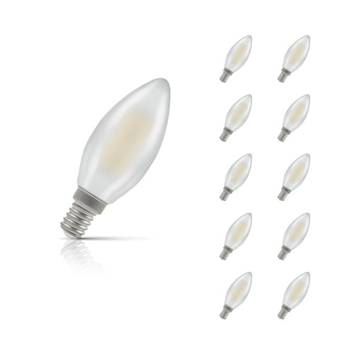 Crompton Candle LED Light Bulb E14 4.2W (40W Eqv) Cool White 10-Pack 1