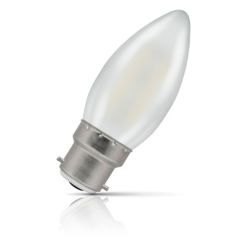 Crompton Candle LED Light Bulb B22 2.2W (25W Eqv) Cool White Filament Pearl 1