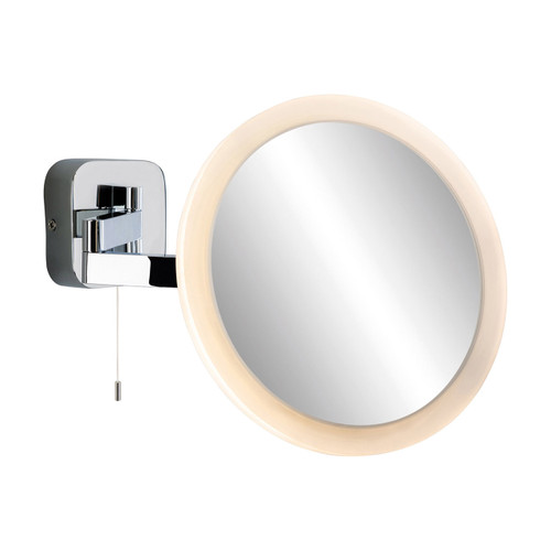 Firstlight LED Magnifying Bathroom Mirror 5W with On/Off Pull Cord Chrome 1