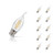 Crompton Lamps Dimmable LED Bent Tip Candle 5W B22 Filament (10 Pack) Warm White Clear (40W Eqv) Image 1
