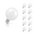 Crompton Lamps Dimmable LED Globe 7W E27 (10 Pack) Warm White Opal Image 1