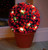Solalite LED Topiary Ball Solar Mini Rose Red 28cm Image 2