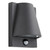 Zinc VESOUL Outdoor Wall Light with PIR Black 1