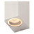 Zinc FLEET Square Outdoor Up and Down Wall Light Polished Aluminium 3