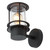 Zinc SKYE Outdoor Wall Lantern Black 2