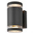 Zinc LENS Outdoor Up and Down Wall Light Anthracite 1