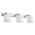 Spa Parga 3 Light Wall Light Opal Glass and Chrome 1