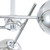 Spa Lindos 3 Light Ceiling Light Smoke Glass and Chrome 3