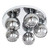 Spa Megara 5 Light Ceiling Light Decorative Crystal Smoke Glass and Chrome 1