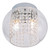 Spa Megara 2 Light Cloche Ceiling Light Decorative Crystal Clear Glass and Chrome2