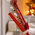 Festive Battery Operated Red Candle Bridge with 7 Candles - Warm White LEDs 6