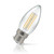 Crompton Candle LED Light Bulb B22 6.5W (60W Eqv) Warm White Filament Clear