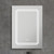 NxtGen Maine Single LED Illuminated Bathroom Mirror Cabinet Tri-Colour CCT 1