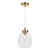 Spa RHYS Tulip Pendant Light Satin Brass 2