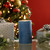 Festive Battery Operated Wax Firefly Pillar Candles With Timer Blue Pack of 3 3