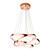 Firstlight Esprit Modern Style LED 3-Ring Pendant Light 31W Warm White Copper 3